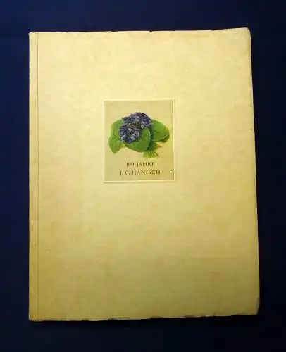 Hanisch Hundert Jahre Eine Erinnerungsgabe Vier Generationen 1936 Geschichte mb