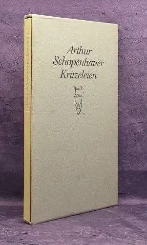 Estermann, Riha Arthur schopenhauer Kritzeleien Insel Verlag 1987 js