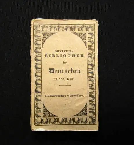 Miniatur- Bibliothek der Deutschen Klassiker Anthologie aus Gedichten 1831 js