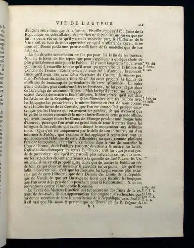 Sarpi, Paolo 1738 Historie de Concile de Trente...traduite de nouveau en ... am