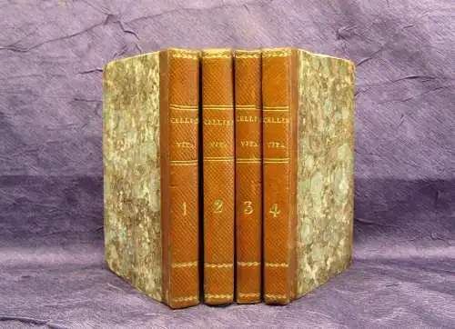 Vita Di Benvenuto Cellini Da Lui Medisimo Scritta (1550- 1571) 4 Bde. 1828 js