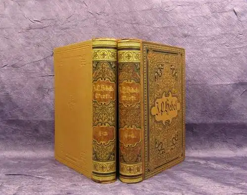 Keller Johann Peter Hebels sämtliche poetische Werke 6 Bde. in 2 um 1895 js