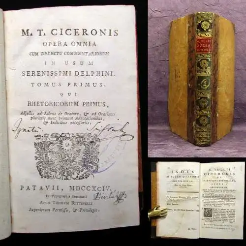 Ciceronis Opera Omnia 1794 1. Bd. apart Latein Delphine Naturwissenschaften mb