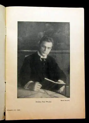 Programmverlag der Sächsischen Staatstheater Schauspielhaus Dresden um 1920