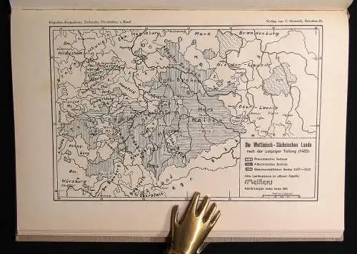 Kötzschke,Kretzschmar Sächsische Geschichte 1.Bd. 1925 Vor-u. Frühgeschichte
