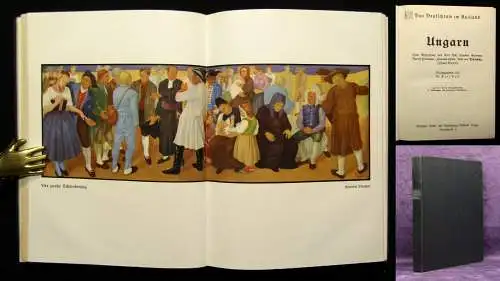 Bell Das Deutschtum im Ausland Ungarn um 1930 33 Abb. 1 Karte 3 Farbdrucke