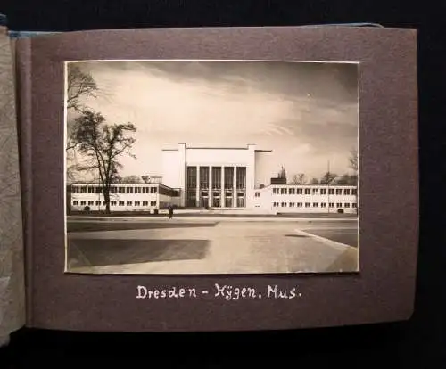 Fotoalbum mit 23 Fotographien von Dresden und der Sächs. Schweiz um 1930 9x14 cm