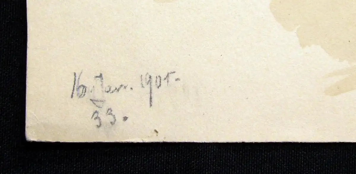 Palatino, Roma/ Palatin Rom 1901 aquarellierte Bleistiftzeichnung unikat Grafik 3