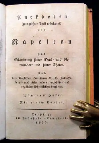 Ireland Anekdoten (zum größten Theil unbekannt) von Napoleon 24 in 8, 1823-1828
