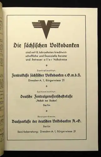 Das Sachsenbuch 1943 (frühere Handbuch für Sachsen) Ortsverzeichnis 127.Jhg.