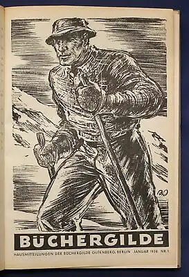 Die Büchergilde Jahrgang 1938 Zeitschrift Geschichte Gesellschaft Politik sf