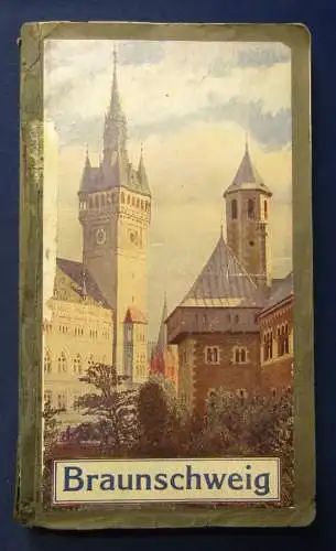 Sattler Führer durch Braunschweig 1911 Mit Stadtkarte u. Theaterplänen Guide js
