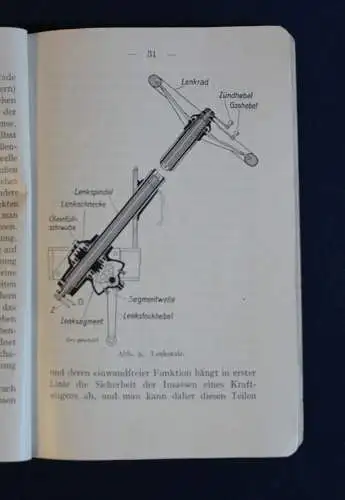 Jungck Der kleine Fahrmeister Fahrlehre in der Tasche 1928 Auto Industrie js