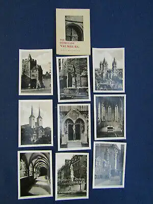 2 original Fotobriefchen von Der Naumburger Dom & Domstadt Naumburg um 1955 sf