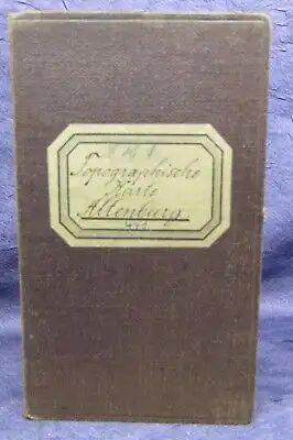  Topografische Kartealtenburg 441 1880 Geografie Ortskunde Landeskunde  js