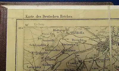  Topografische Kartealtenburg 441 1880 Geografie Ortskunde Landeskunde  js