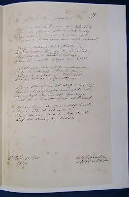 Konvolut Faksimile 4x Goethe 1x Theodor Storm Handschriften Gedichte um 1975  js