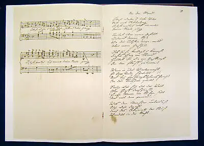 Konvolut Faksimile 4x Goethe 1x Theodor Storm Handschriften Gedichte um 1975  js