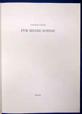 Konvolut Faksimile 4x Goethe 1x Theodor Storm Handschriften Gedichte um 1975  js