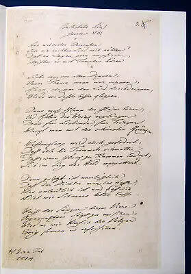 Konvolut Faksimile 4x Goethe 1x Theodor Storm Handschriften Gedichte um 1975  js