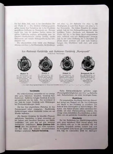 Ica Illustrierte Preisliste photographische Apparate u Bedarfsartikel um 1915
