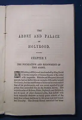 The Abbey and Palace of Holyrood 1849 Klosterkirche Edinburgh geschützt   js