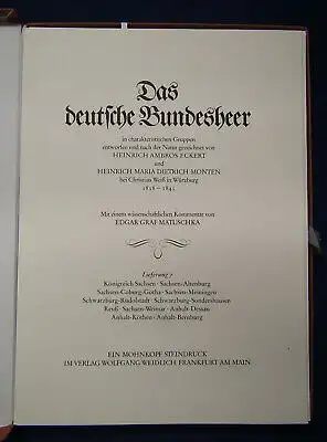 Eckert/ Monten Das deutsche Bundesheer o.J. Geschichte Militaria Militär sf