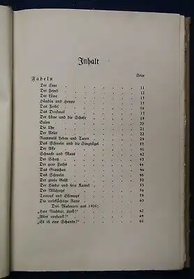 Etzel Von Löwen und Lausbuben Fabeln und Firlefanz 1909 Erzählungen  js