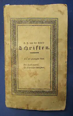 Velde's Schriften 21. Band Der Zaubermantel & Böhmischen Amazonen 1828 selten sf
