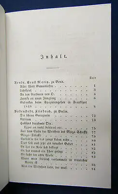 O.F. Gruppe Deutscher Musen - Almanach für das Jahr 1851 Geschichte sf