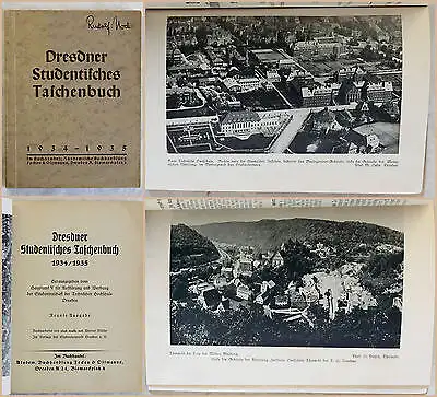 Dresdner Studentisches Taschenbuch 1934 TU Dresden Orig. Reklame Studienführer