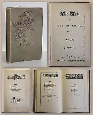 Haeck Der Kuss Eine poetische Anthologie um 1900 Liebesgedichte Dichtkunst xz