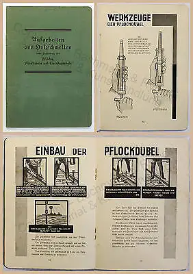Dübelwerke Berlin Aurfarbeiten von Holzschwellen Bildliche Richtlinien um 1930