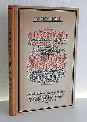 Holz Neue Dafnis-Lieder Omniae Mea 1922 Hans Th. Hoyer Erstausgabe Lyrik xy