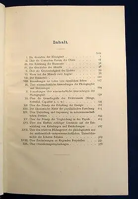 Mach Populär-Wissenschaftliche Vorlesungen 1903 60 Abbildungen Allg. Bildung js