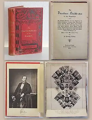 Kohut Das Dresdner Hoftheater in der Gegenwart 1888 Geschichte Schauspieler xz