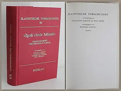 Slavistische Forschung Bd. 60 Tgoli chole Mestro 1990 Sprachwissenschaft xz