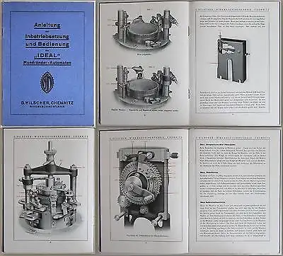 Bedienungsanleitung des "IDEAL" Rundräder-Automaten Hilscher Chemnitz - xz