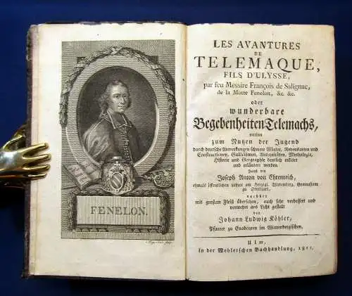 Ehrenreich Les Avantures de Telemaque o wunderbare Bagenheiten Telemachs 1811 mb