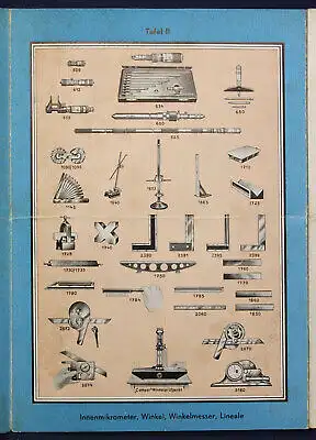Original Prospekt Feinmeßzeige Keilpart um 1947 Handwerk Technik Industrie sf