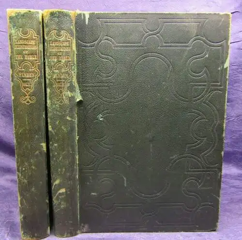 Landscape Illuatrations of the Bible 2 Bde. 1835/36 50 Stahlst. 45 Stahlst. js 