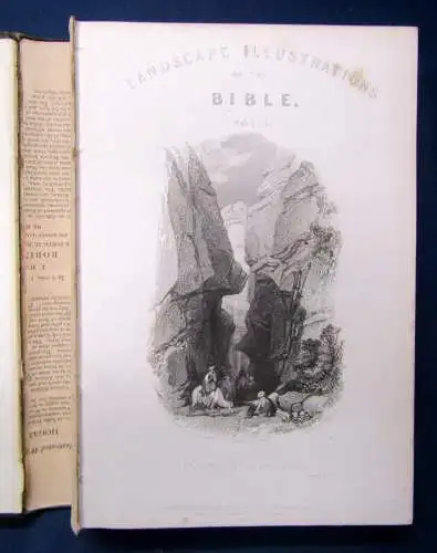 Landscape Illuatrations of the Bible 2 Bde. 1835/36 50 Stahlst. 45 Stahlst. js 