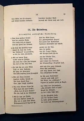 Kamp Nibelungen und Gudrun in metrischer Übersetzung 1911 Klassiker js
