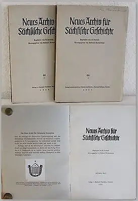 Ermisch Kretzschmar Neues Archiv für Sächsische Geschichte Band 60 I+II 1939 xz