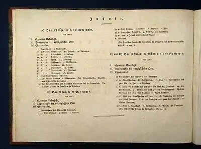 Schlieben Atlas von Europa 1828 Ortskunde Geographie Niederlande,Dänemark js