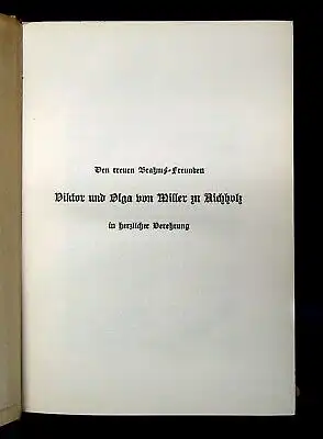 Kalbeck Johannes Brahms Mischauflage 8 Bde. komplett 1913-1922 Klassiker js