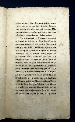 Standhaftes Kriegs-, Dienst- u. Exercier-Reglement Reichsstadt Riblingen 1816 js