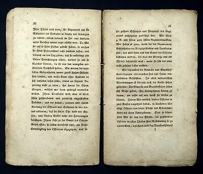 Standhaftes Kriegs-, Dienst- u. Exercier-Reglement Reichsstadt Riblingen 1816 js