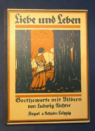 2 Bücher ill. von Ludwig Richter um 1910 Liebe u. Leben,m Im Maien Volkslieder j