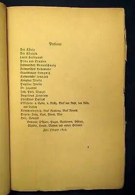 Unruh Louis Ferdinand, Prinz von Preußen Ein Drama 1921 Belletristik Lyrik js